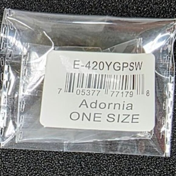 Adornia 14K Yellow Gold Plated Swarovski Crystal Halo Stud Earrings - Picture 4 of 4